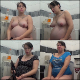A pregnant, but attractive Russian girl records herself taking a shit while sitting on a toilet at home in 13 scenes. Farts, plops and pissing is clearly heard. Presented 720P HD. 1.01GB, MP4 file. Over an hour.